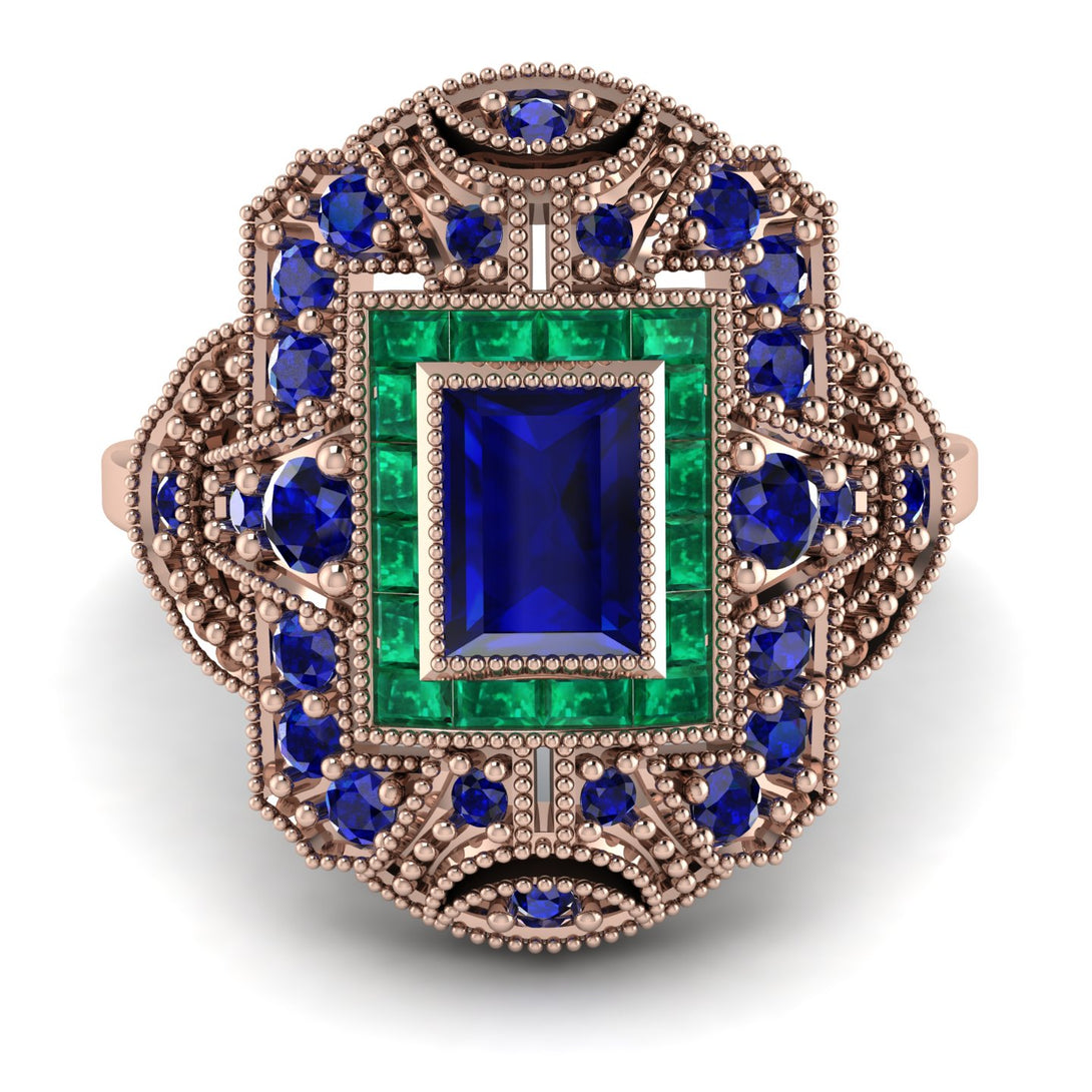 Victorian Gold Ring With Sapphire - Janice No. 29