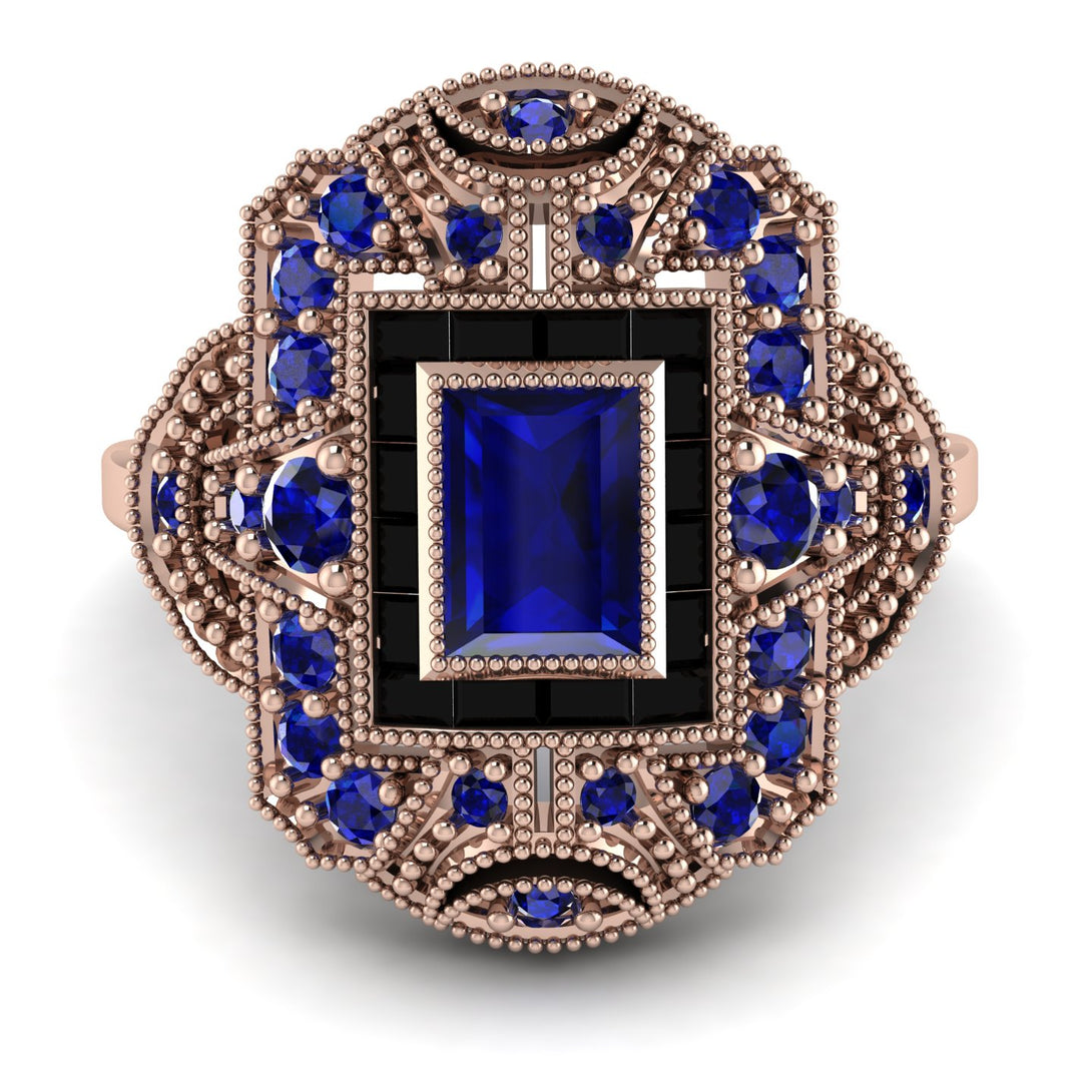 Victorian Gold Ring With Sapphire - Janice No. 44