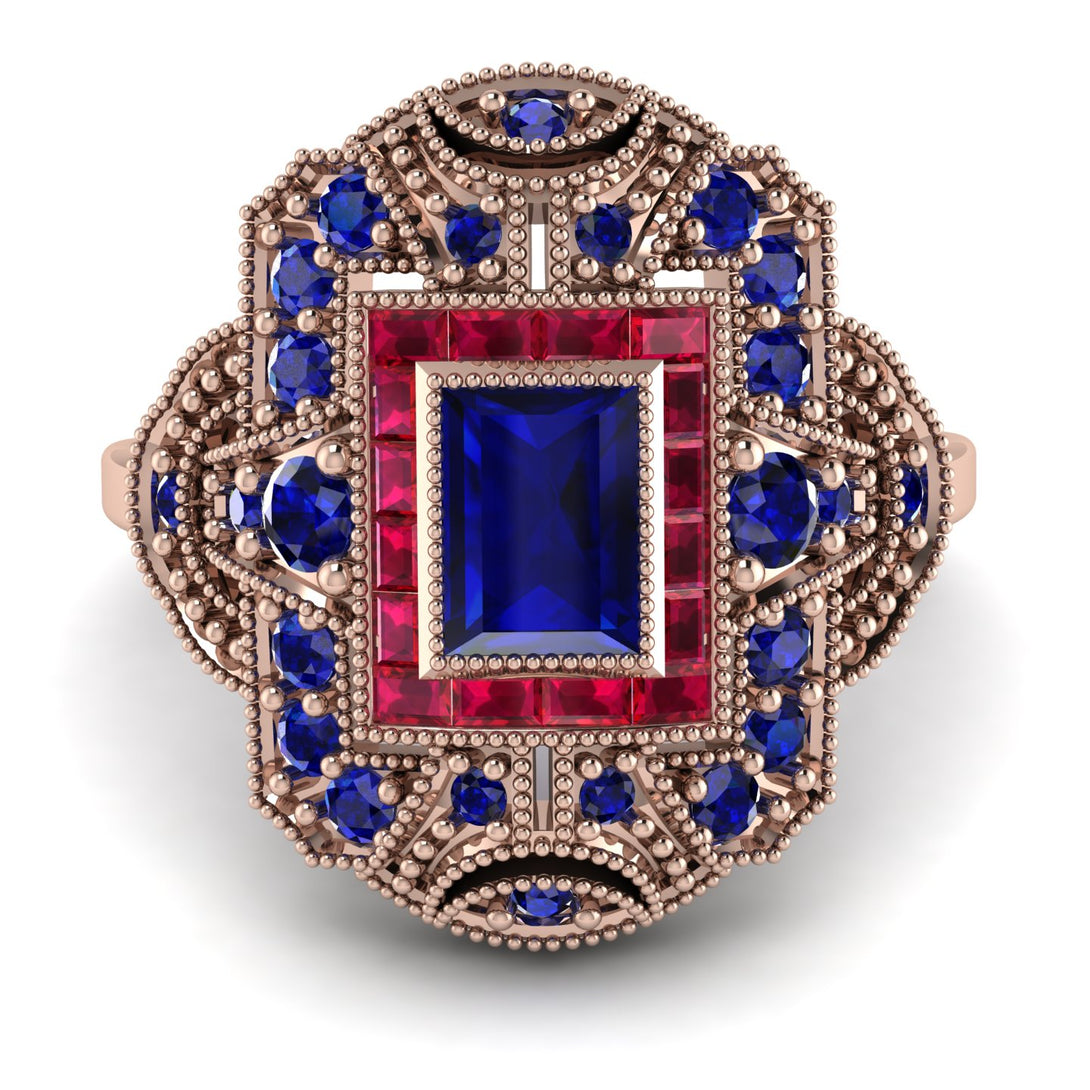 Victorian Gold Ring With Sapphire - Janice No. 59
