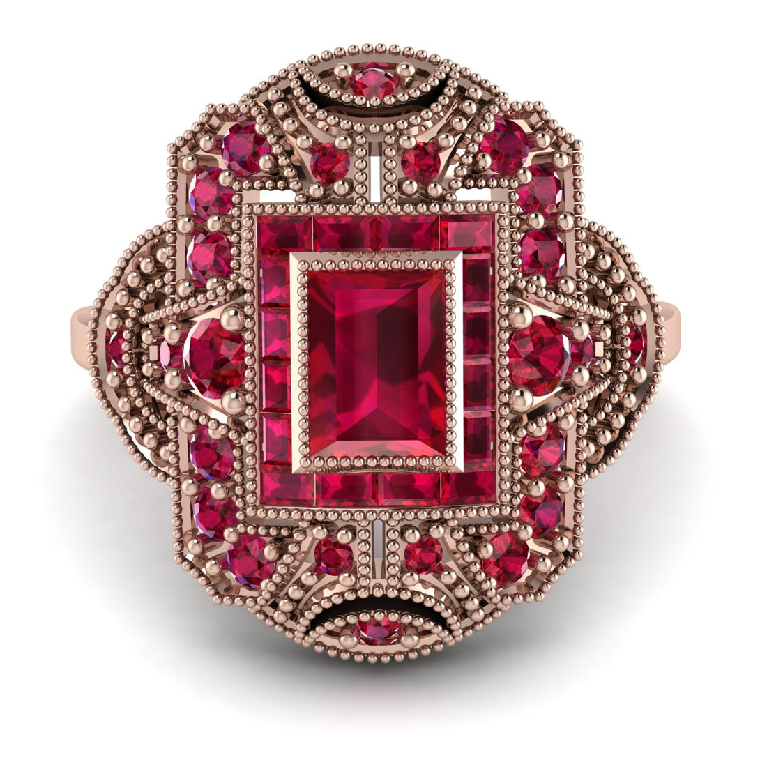 Victorian Gold Ring With Ruby - Janice No. 56