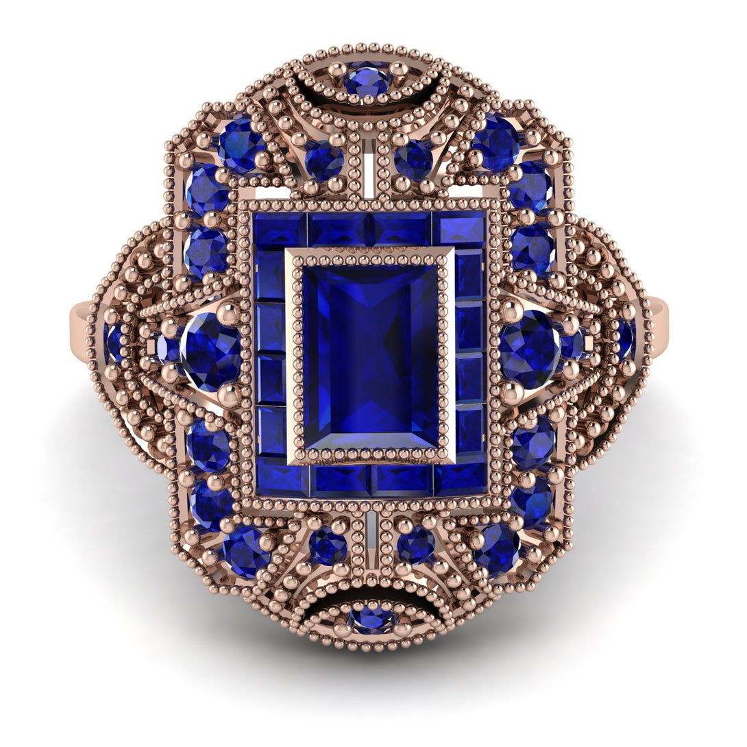 Victorian Gold Ring With Sapphire - Janice No. 74