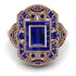 Victorian Gold Ring With Sapphire - Janice No. 74