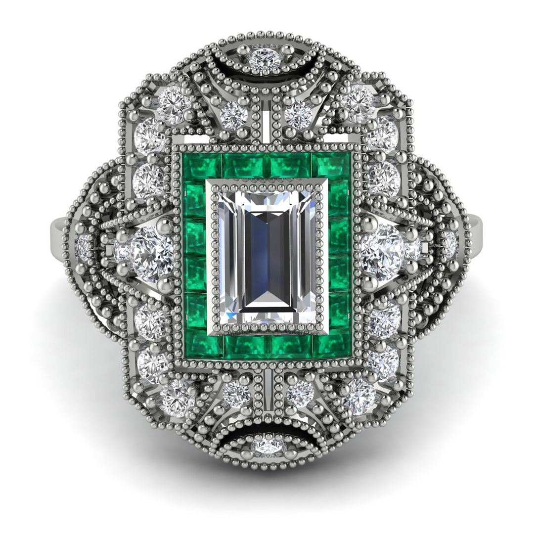 Victorian Gold Ring With Diamond - Janice No. 18