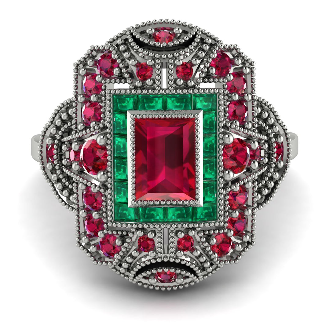 Victorian Gold Ring With Ruby - Janice No. 27