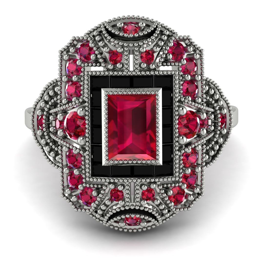 Victorian Gold Ring With Ruby - Janice No. 42
