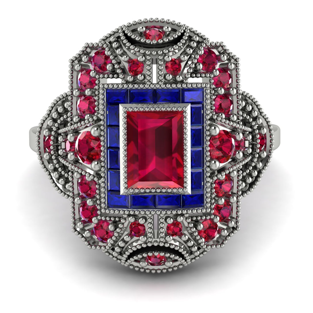 Victorian Gold Ring With Ruby - Janice No. 72