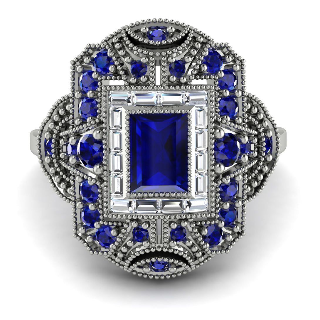 Victorian Gold Ring With Sapphire - Janice No. 15