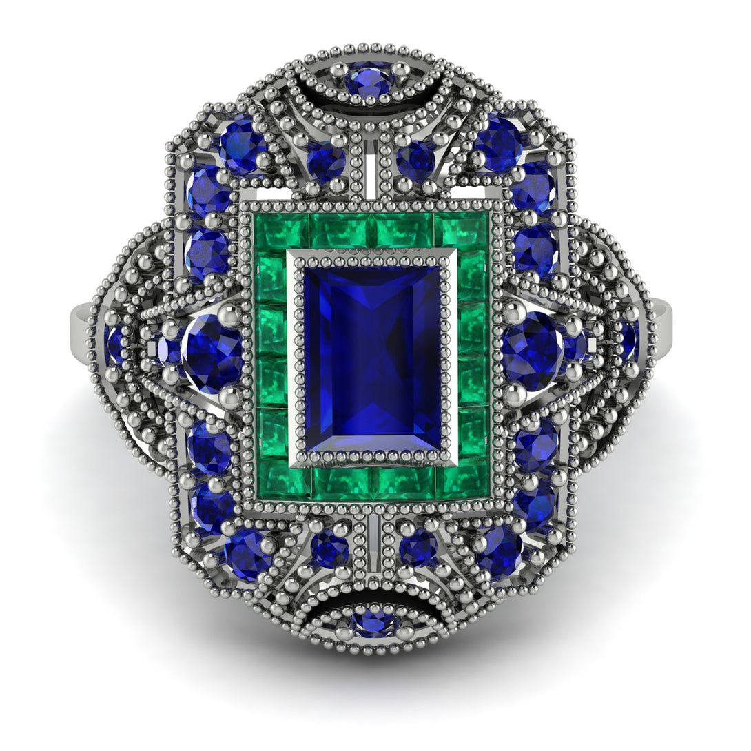 Victorian Gold Ring With Sapphire - Janice No. 30