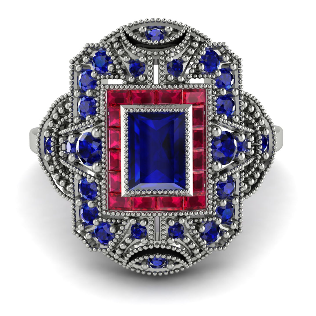 Victorian Gold Ring With Sapphire - Janice No. 60