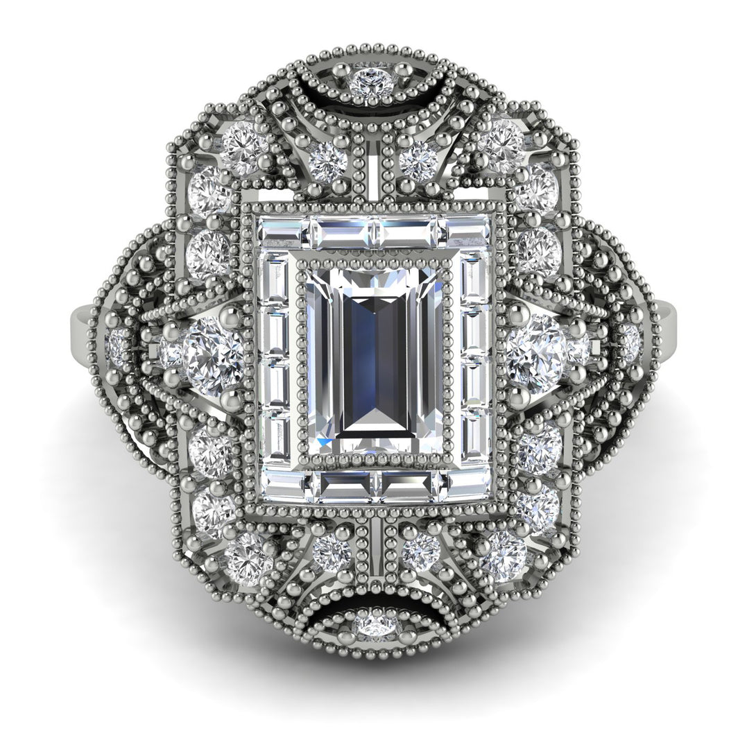 Victorian Gold Ring With Diamond - Janice No. 3