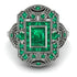 Victorian Gold Ring With Emerald - Janice No. 21
