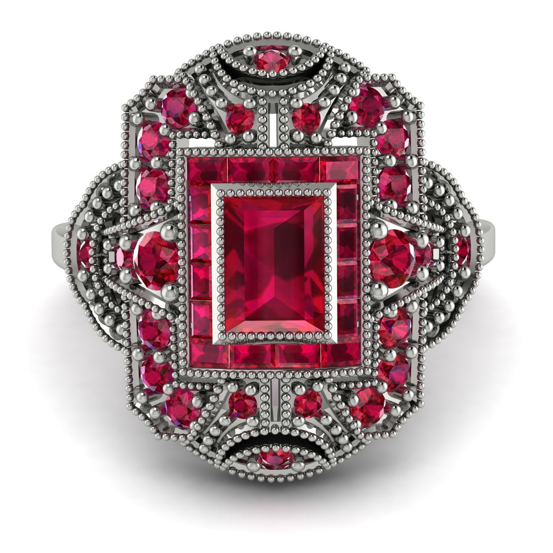 Victorian Gold Ring With Ruby - Janice No. 57