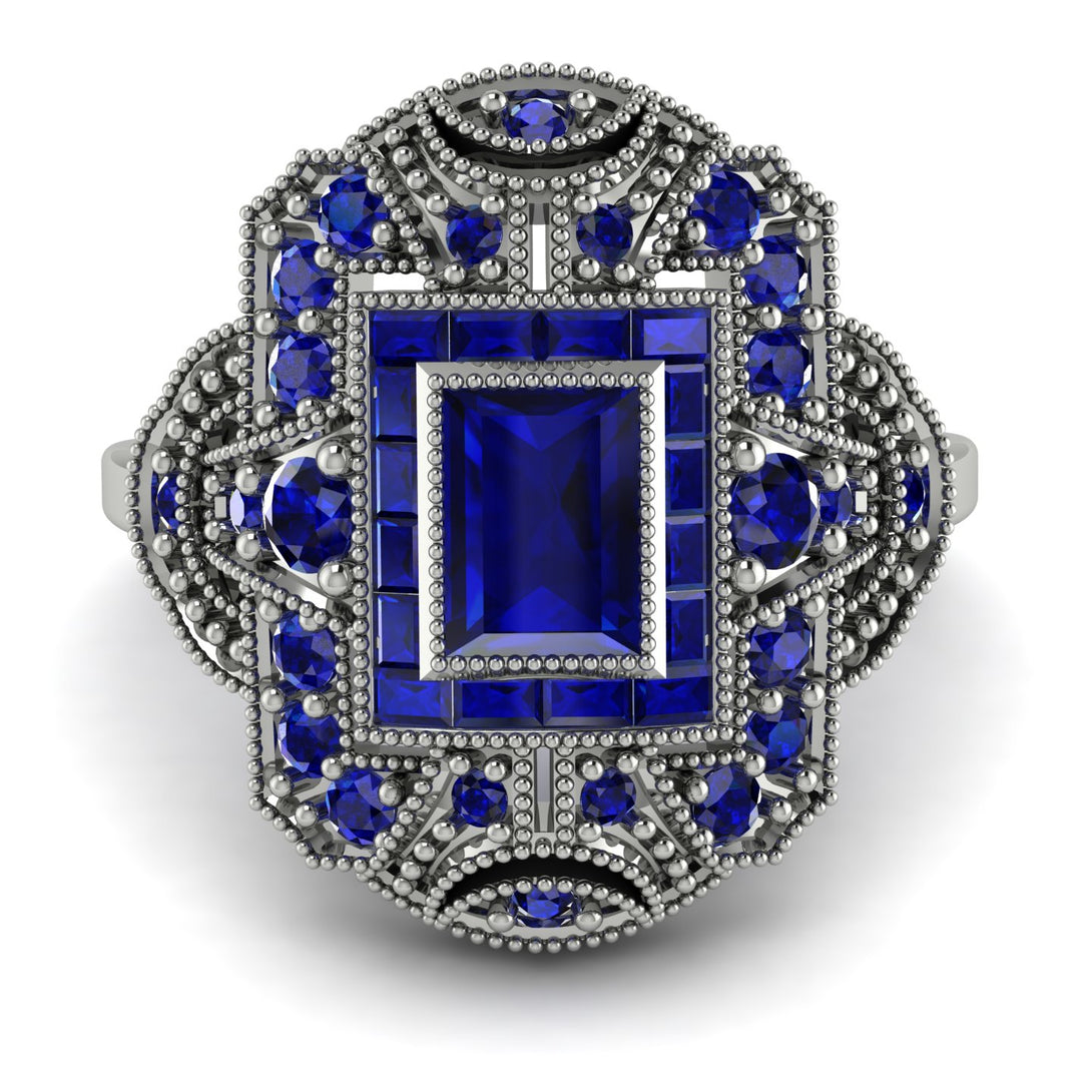 Victorian Gold Ring With Sapphire - Janice No. 75