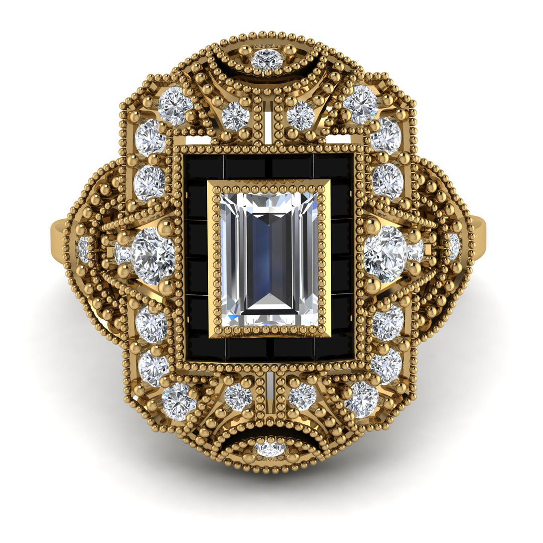 Victorian Gold Ring With Diamond - Janice No. 31