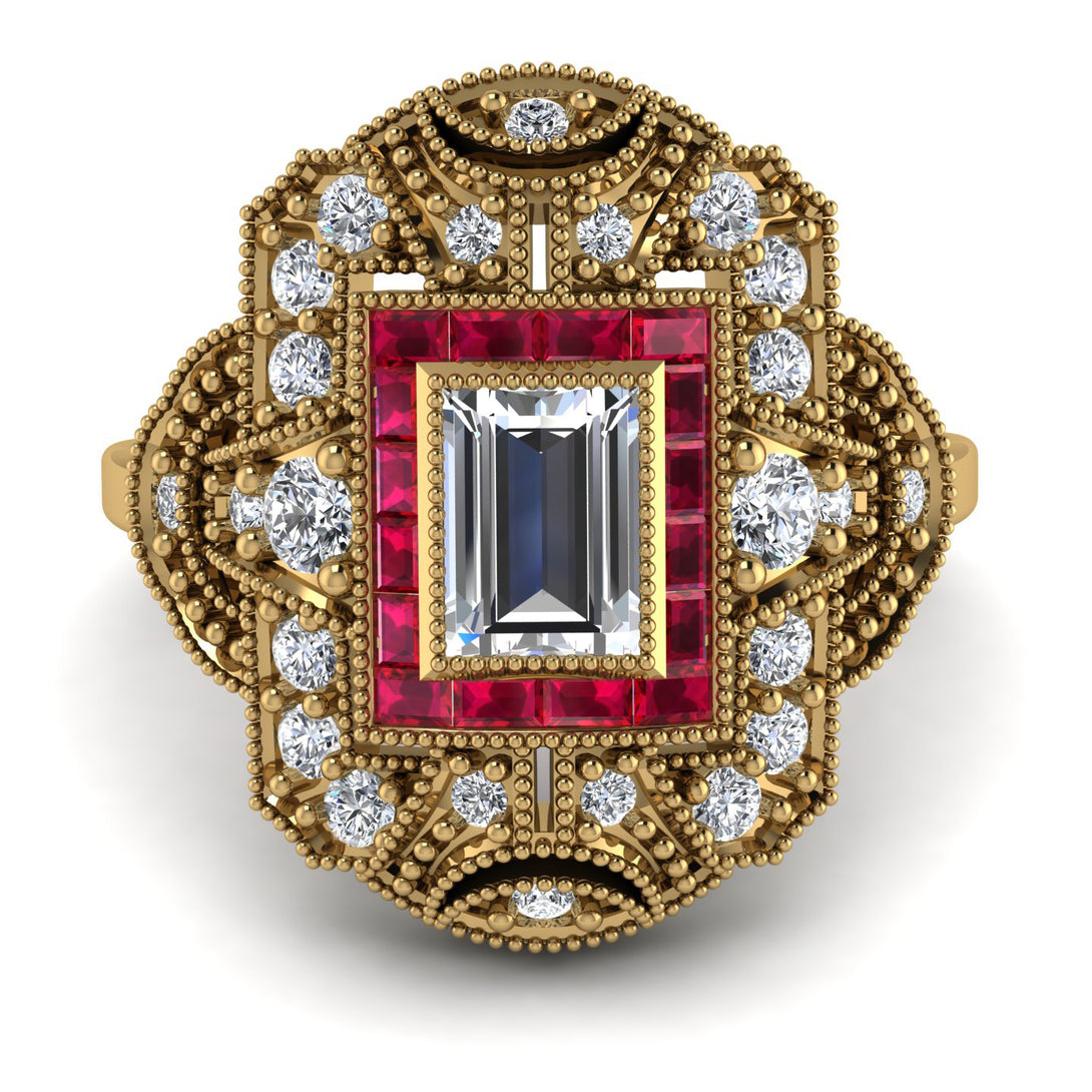 Victorian Gold Ring With Diamond - Janice No. 46