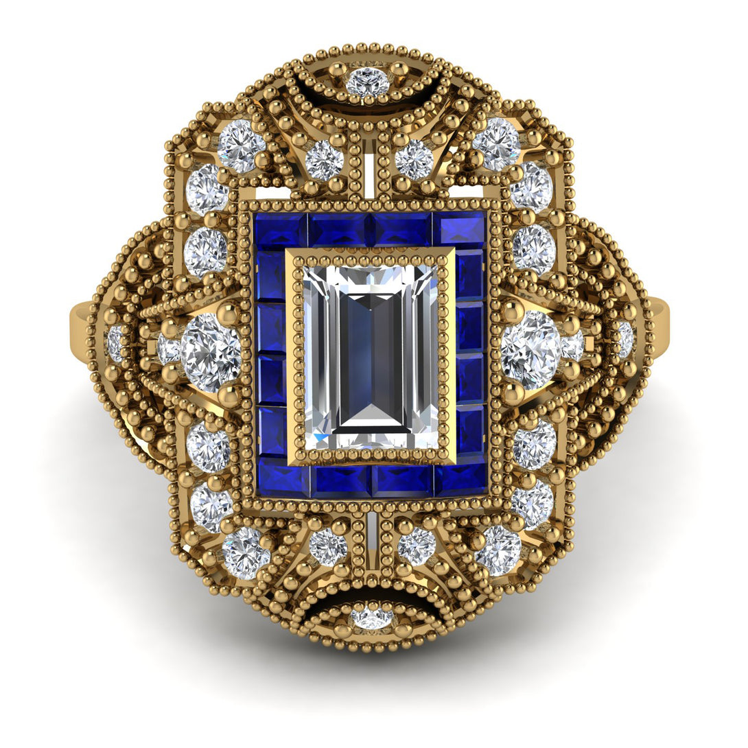 Victorian Gold Ring With Diamond - Janice No. 61