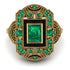 Victorian Gold Ring With Emerald - Janice No. 34