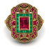 Victorian Gold Ring With Ruby - Janice No. 25