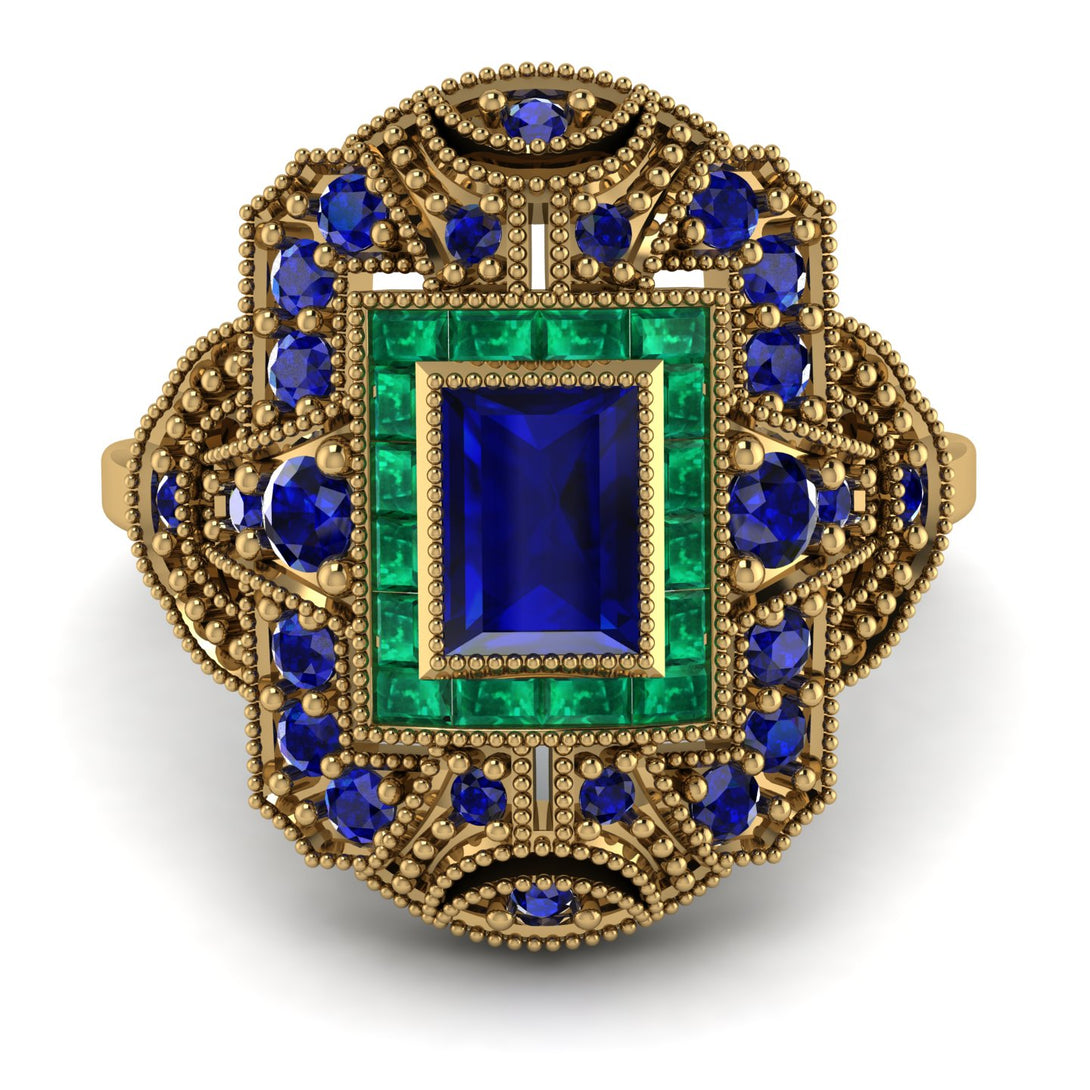 Victorian Gold Ring With Sapphire - Janice No. 28