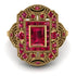 Victorian Gold Ring With Ruby - Janice No. 55