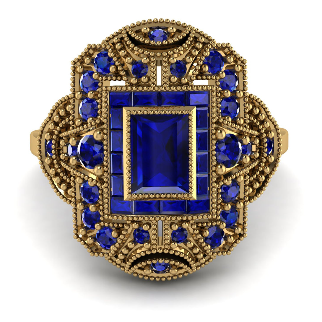 Victorian Gold Ring With Sapphire - Janice No. 73
