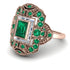 Victorian Gold Ring With Emerald - Janice No. 5
