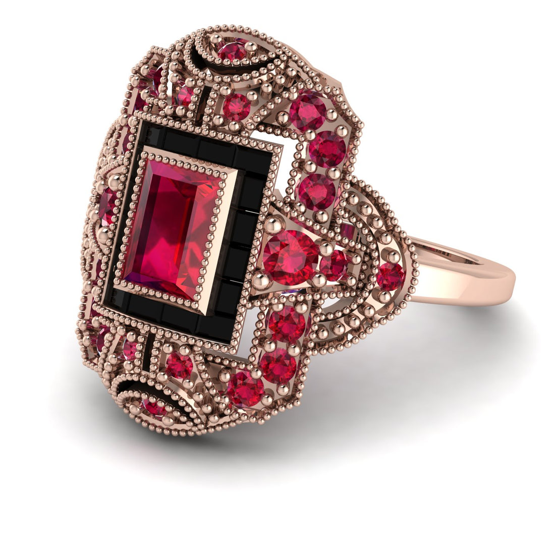 Victorian Gold Ring With Ruby - Janice No. 41