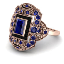 Victorian Gold Ring With Sapphire - Janice No. 44 image 1