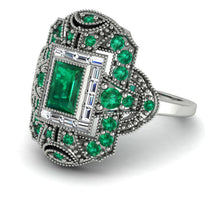 Victorian Gold Ring With Emerald - Janice No. 6 image 1