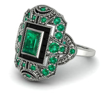 Victorian Gold Ring With Emerald - Janice No. 36 image 1