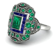 Victorian Gold Ring With Emerald - Janice No. 66 image 1