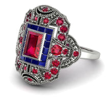 Victorian Gold Ring With Ruby - Janice No. 72 image 1