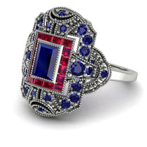 Victorian Gold Ring With Sapphire - Janice No. 60 image 1