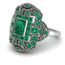 Victorian Gold Ring With Emerald - Janice No. 21 image 1