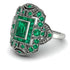 Victorian Gold Ring With Emerald - Janice No. 21