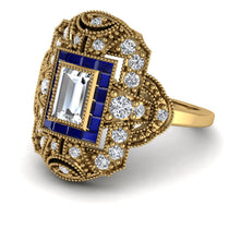 Victorian Gold Ring With Diamond - Janice No. 61 image 1