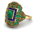Victorian Gold Ring With Emerald - Janice No. 64