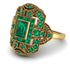 Victorian Gold Ring With Emerald - Janice No. 19