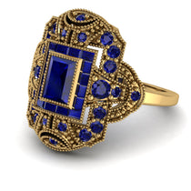 Victorian Gold Ring With Sapphire - Janice No. 73 image 1