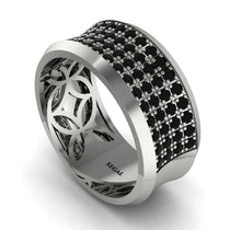 Black Diamond Filigree Pave Band - Briar No. 9 image 1