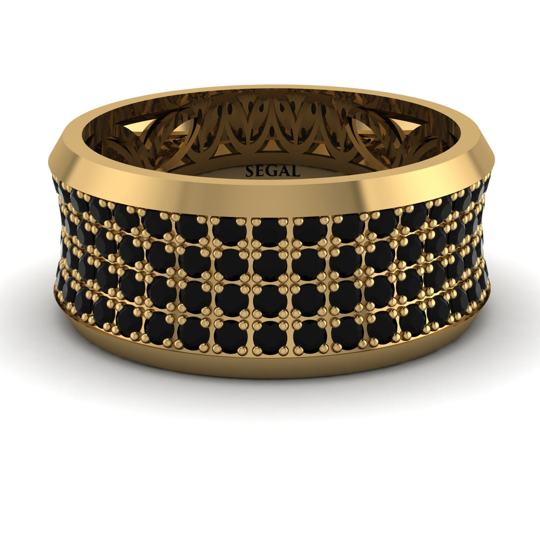 Black Diamond Filigree Pave Band - Briar No. 7