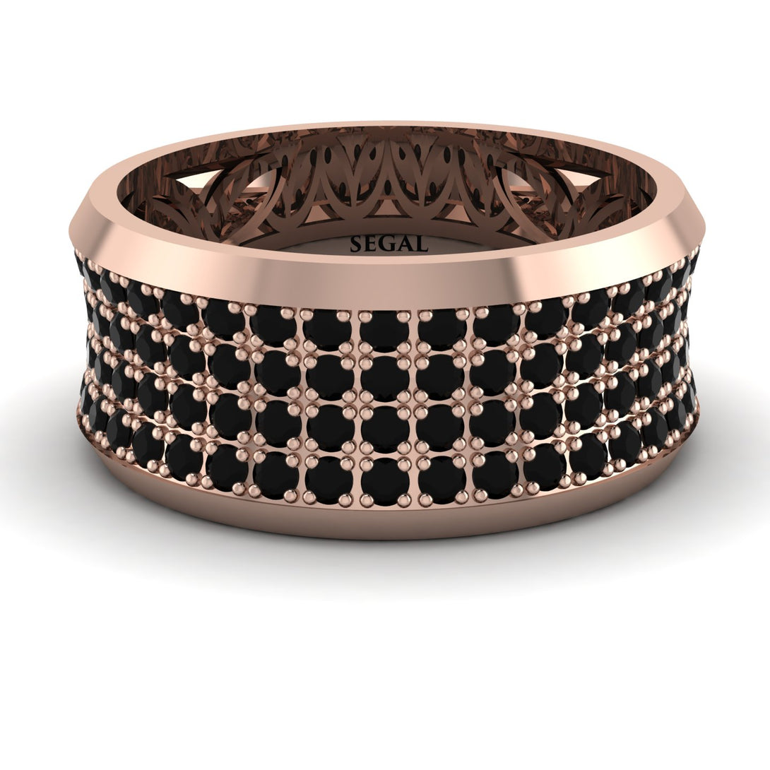 Black Diamond Filigree Pave Band - Briar No. 8