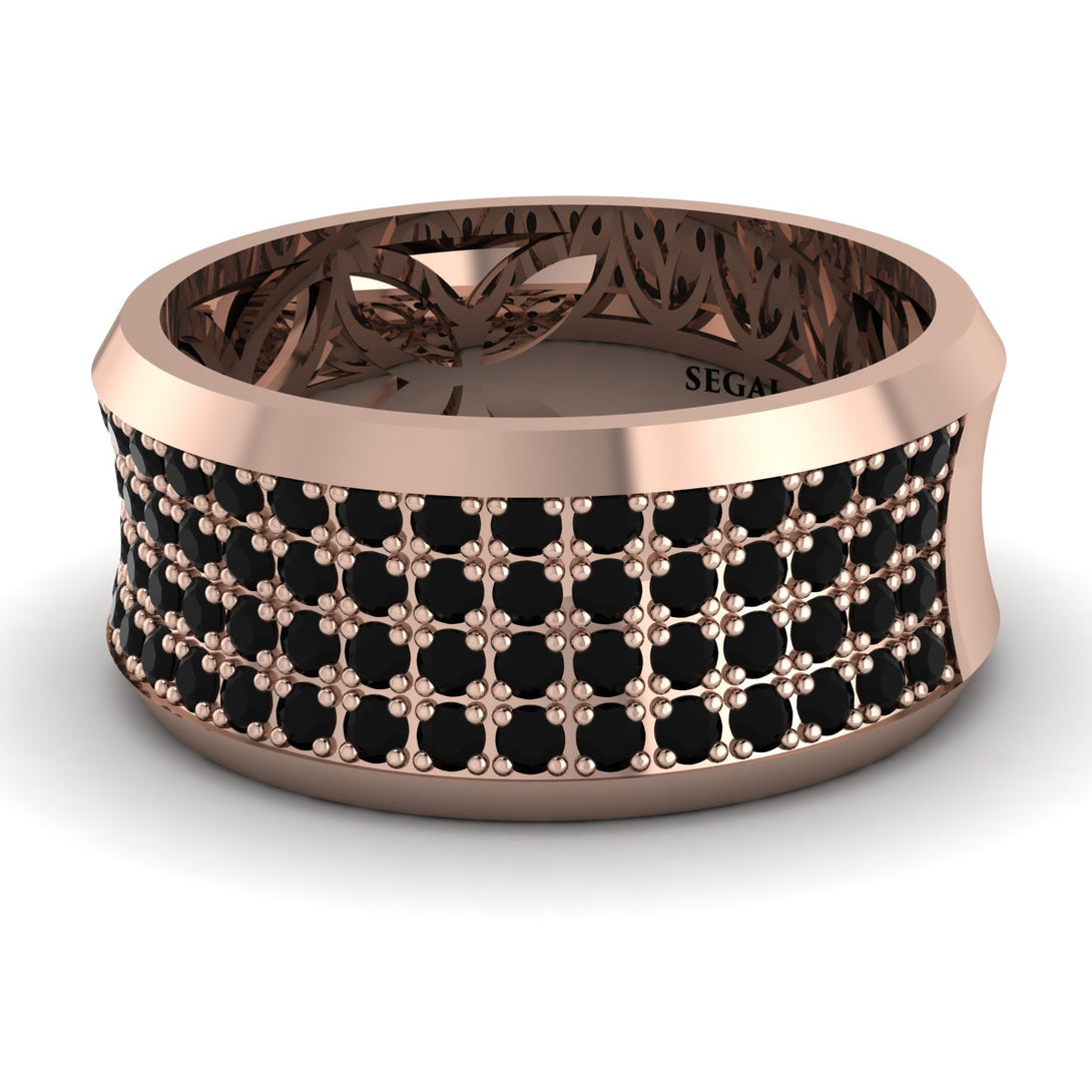 Black Diamond Filigree Pave Band - Briar No. 8