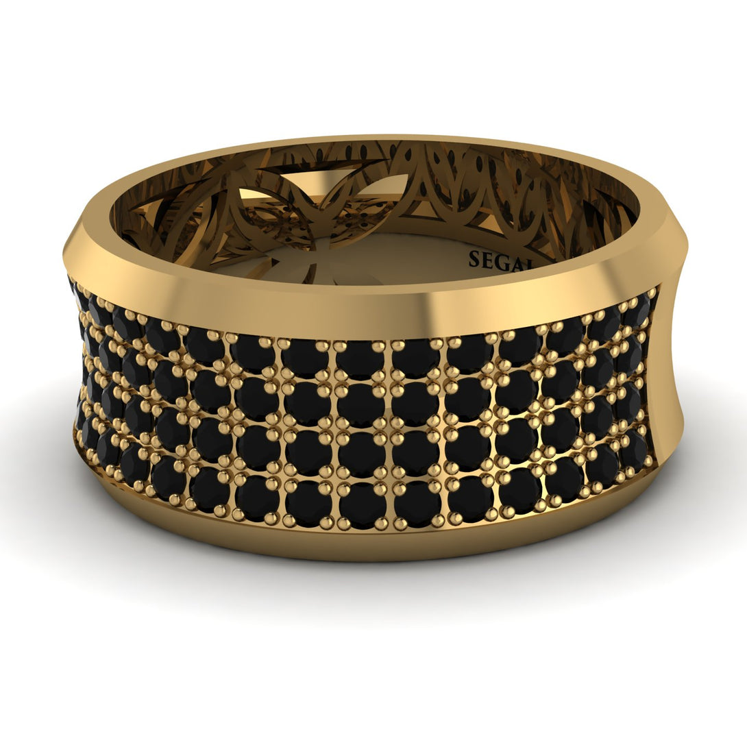 Black Diamond Filigree Pave Band - Briar No. 7