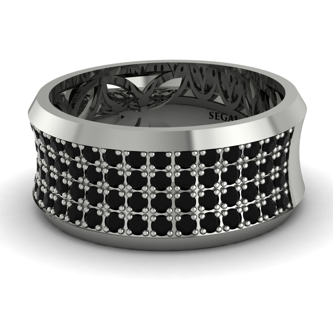 Black Diamond Filigree Pave Band - Briar No. 9