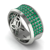 Emerald Filigree Pave Band (8)
