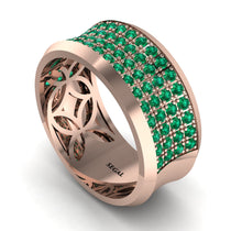 Emerald Filigree Pave Band (4)