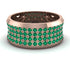 Emerald Filigree Pave Band - Briar No. 5