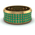 Emerald Filigree Pave Band - Briar No. 4