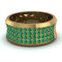 Emerald Filigree Pave Band - Briar No. 4